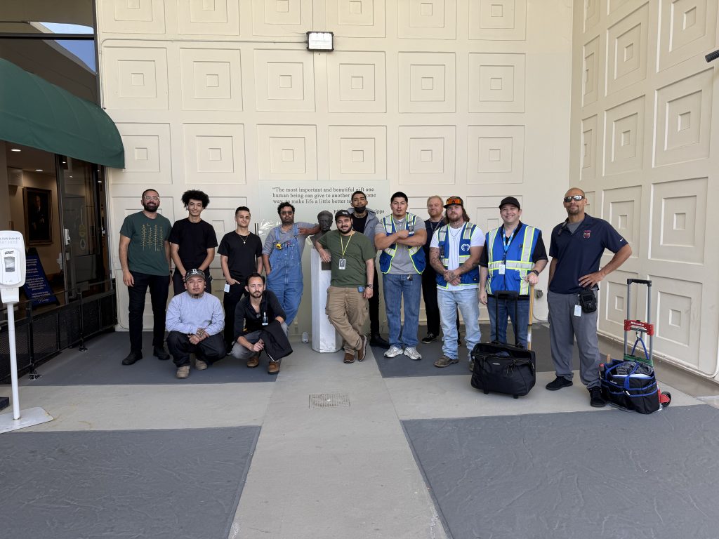 The Core Net Pro crew together with their equipment at a project site
